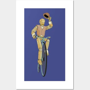 Cycletron steampunk cyclist Posters and Art